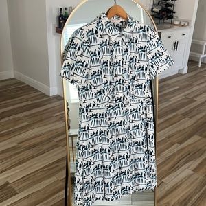 Tory Burch Knee Length shirt dress Sz 12
